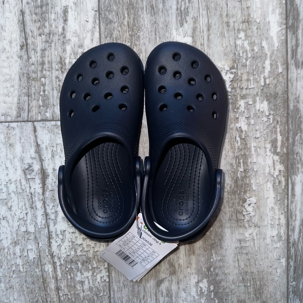 kids blue Crocs shoes- Size 12C